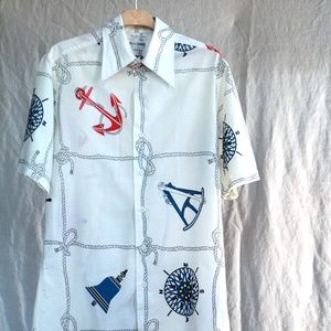 VTG 60's-70's Pierre CARDIN men shirt short SLV